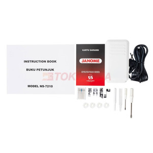Mesin Jahit JANOME NS7220 / NS-7220 (Semi Portable Body Besi)
