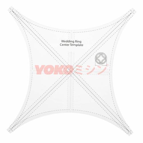 Penggaris Jahit Pola Quilting - Wedding Ring Templates - (MSX-01)
