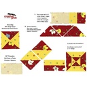Penggaris Jahit Pola Patchwork - 90 Degree Double-Strip Ruler (MSW-02)