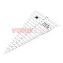 Quilting Ruler / Penggaris Patchwork Dresden Segitiga 9 Inch (EZ-03)