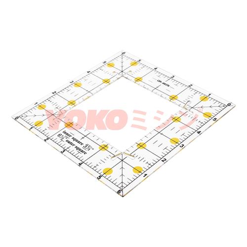 Square Quilting Template Set - Penggaris Pola Persegi 6 inch - QR-66IN