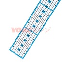 Quilting Ruler / Penggaris Jahit - YOKO 30 x 3 cm (34303)