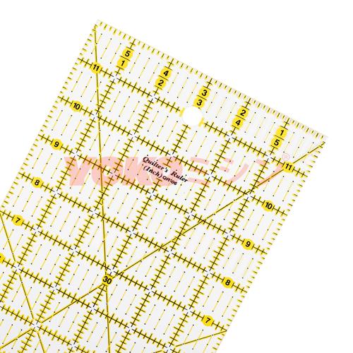 Quilting Ruler / Penggaris Quilting 12 x 6 Inch - YOKO (QR-06)