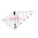 Penggaris Jahit Quilting - Multi Size 45/90 Derajat Segitiga (MS-05)