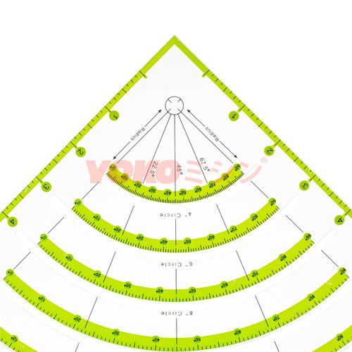 Penggaris Jahit Pola Quilting - Non Slip Circle Cutter 8 (KT-90)