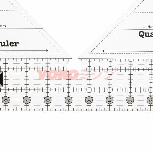 Penggaris Jahit Pola Patchwork - 90 Degree Double-Strip Ruler (MSW-02)
