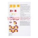 Double Wedding Ring Template Set / Penggaris Pola Quilting - EZ-ABC