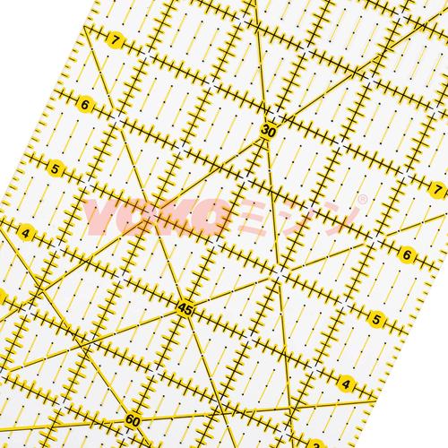 Quilting Ruler / Penggaris Quilting 12 x 6 Inch - YOKO (QR-06)