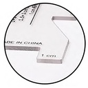 Penggaris Pengukur Tepi / Sewing Gauge Ruler - QR-0909 / KL Ruler