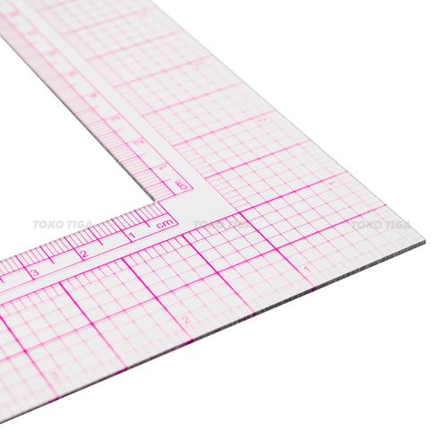 Quilting Ruler / Penggaris Quilting Siku 8 Inch & 16 cm - 5808