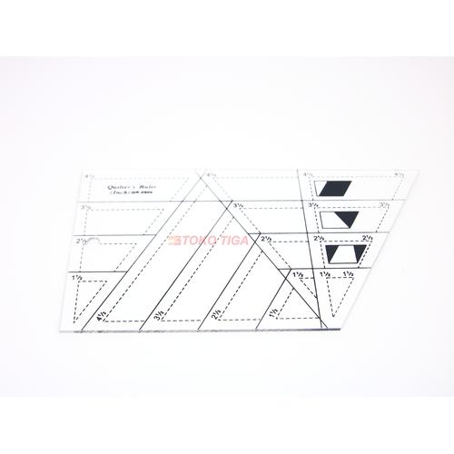 Quilting Ruler / Penggaris Patchwork -Model Trapesium/Segitiga QR0906