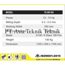 Scaryfing Machine Tigon TG-SM 250 + Mesin Bensin 15 HP