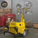Mobile Lightning Tower 4 x 1000 watt model trailer heavy duty TIGON