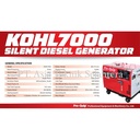 Genset silent diesel 6000 watt KOHL7000