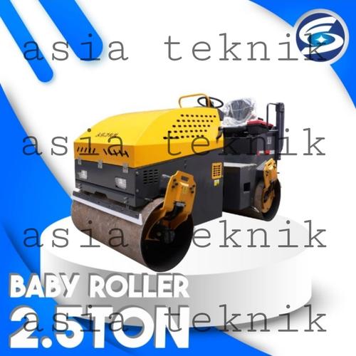 Mesin Baby Roller Double Drum 2,5 Ton Pemadat Aspal