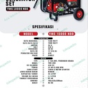 Genset 7500 watt Yamamoto YMG 10000 NDD Gold Series