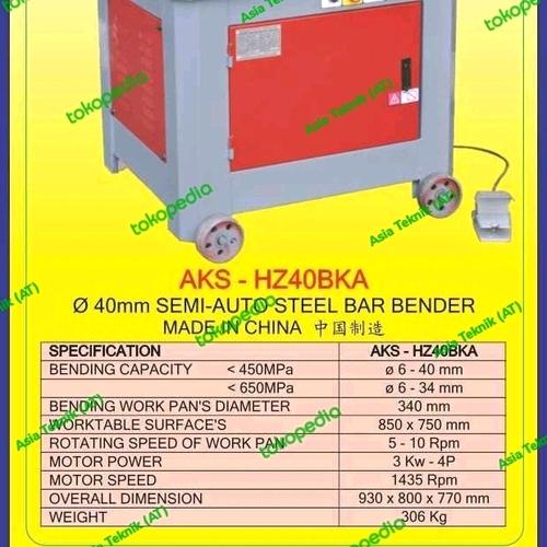 Mesin Bar Bender Otomatis Penekuk Besi Beton Diameter 40 mm