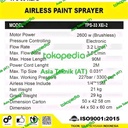Electric Airless Paint Sprayer Double Gun Heavy Duty Epoxy Tps33