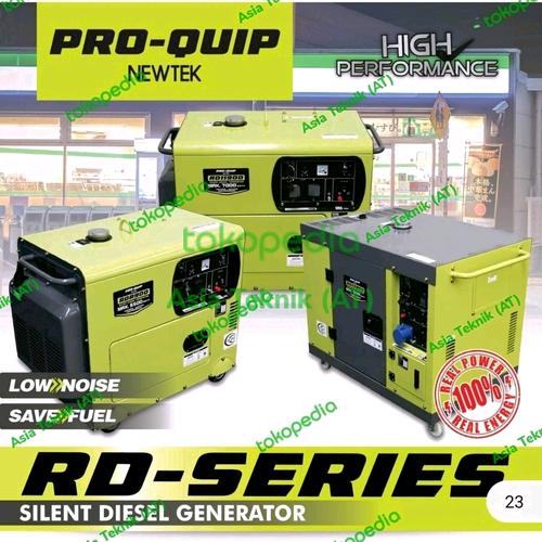Silent Diesel Generator 5000 watt - 9000 watt RD Series ProQuip Newtek