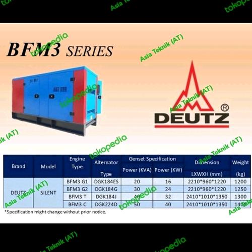 Genset Deutz 20 kva silent heavy duty