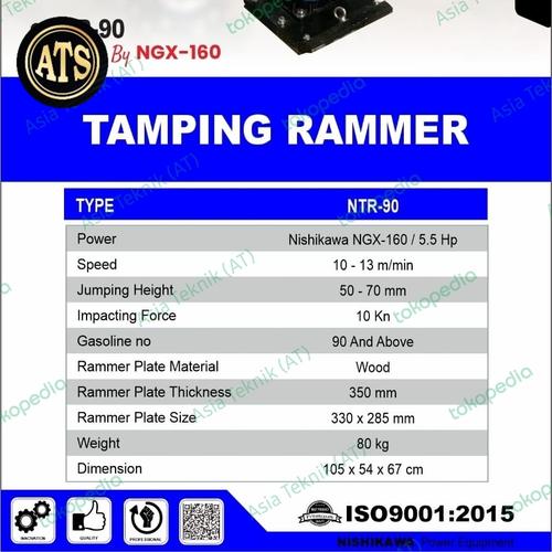 Mesin Tamping Rammer Stamper Kuda Engine Bensin 6.5 hp
