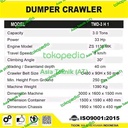 MINI DUMPER CRAWLER 3 TON TIGON TMD-3 H1