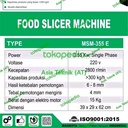 Mesin Pemotong Sayuran / Mesin Perajang / Food Slicer Machine Mahkota