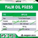 Mesin Peras Biji Sawit / Palma Oil Press MPO50 MPO 50 Mahkota Original