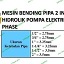 MESIN BENDING PIPA MANUAL/MESIN PEMBENGKOK PIPA HIDROLIK MANUAL 2 INCH