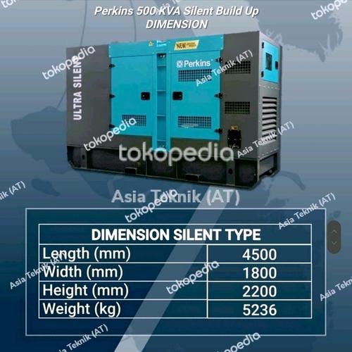 Genset Perkins 500 kva silent type ready stock fast shipping