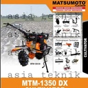 Traktor Sawah Tiller Matsumoto MTM 1350 DX lengkap Mesin Solar 10 HP