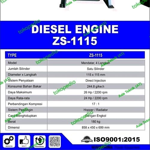 Mesin Penggerak Diesel 26 pk Engine Diesel 26 hp