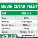 Mesin Cetek Pelet Ikan 500 kg / jam kosongan