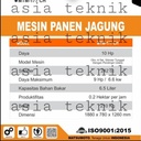 Traktor Panen Jagung Matsumoto MTM 177 CH lengkap Mesin Bensin 11 HP