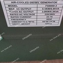 Genset Silent Diesel 5000 watt maks 5500 watt 3 phase FearlesS FS9000