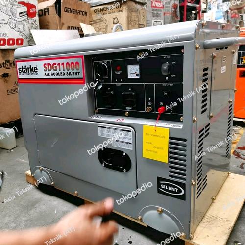 Silent Genset Diesel 7500 watt Starke SDG 11000 Heavy Duty Original