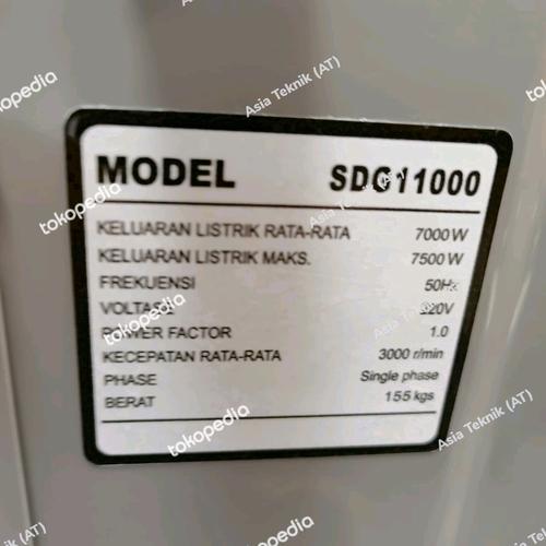 Silent Genset Diesel 7500 watt Starke SDG 11000 Heavy Duty Original