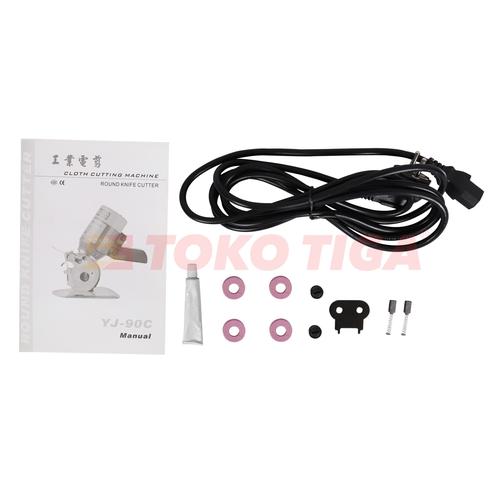 Mesin Potong Kain Octa Q-Power YJ-90 Full Copper Pisau Bulat Portable