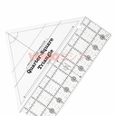 Penggaris Jahit Pola Patchwork - 90 Degree Double-Strip Ruler (MSW-02)