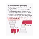 Quilting Ruler / Penggaris Patchwork Dresden Segitiga 9 Inch (EZ-03)
