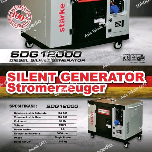 Genset Silent Diesel 10 kva Maks 9000 watt