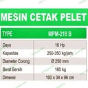 Mesin Cetak Pelet Ikan Pakan Ternak 350 kg per jam Mahkota Original