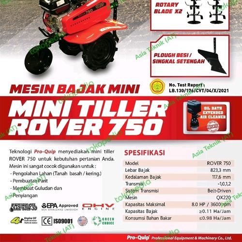 Cultivator Tiller Mesin Bajak Sawah ProQuip Usa Rover750 Original