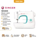 Mesin Jahit SINGER M-3305 + BONUS (Portable Multifungsi) - M3305