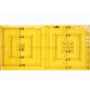 Quilting Ruler / Penggaris Patchwork -Model Persegi 4 / Square-NT-4010