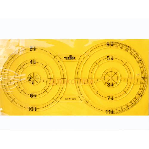 Quilting Ruler / Penggaris Patchwork - Model Bulat / Circle - NT-2010