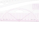 Penggaris Jahit/Menjahit - Pola Quilting Patchwork Ruler 45cm - 3245