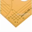 Penggaris Jahit/Menjahit - Penggaris Pola Baju Segitiga 15 cm - 8535B