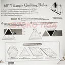 Quilting Ruler / Penggaris Patchwork - Model Ketupat/Diamond - MD4510