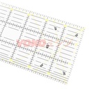 Quilting Ruller / Penggaris Bahan - Penggaris Quilting TOYO 15 x 30 cm